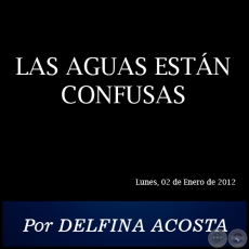 LAS AGUAS ESTN CONFUSAS - Por DELFINA ACOSTA - Lunes, 02 de Enero de 2012